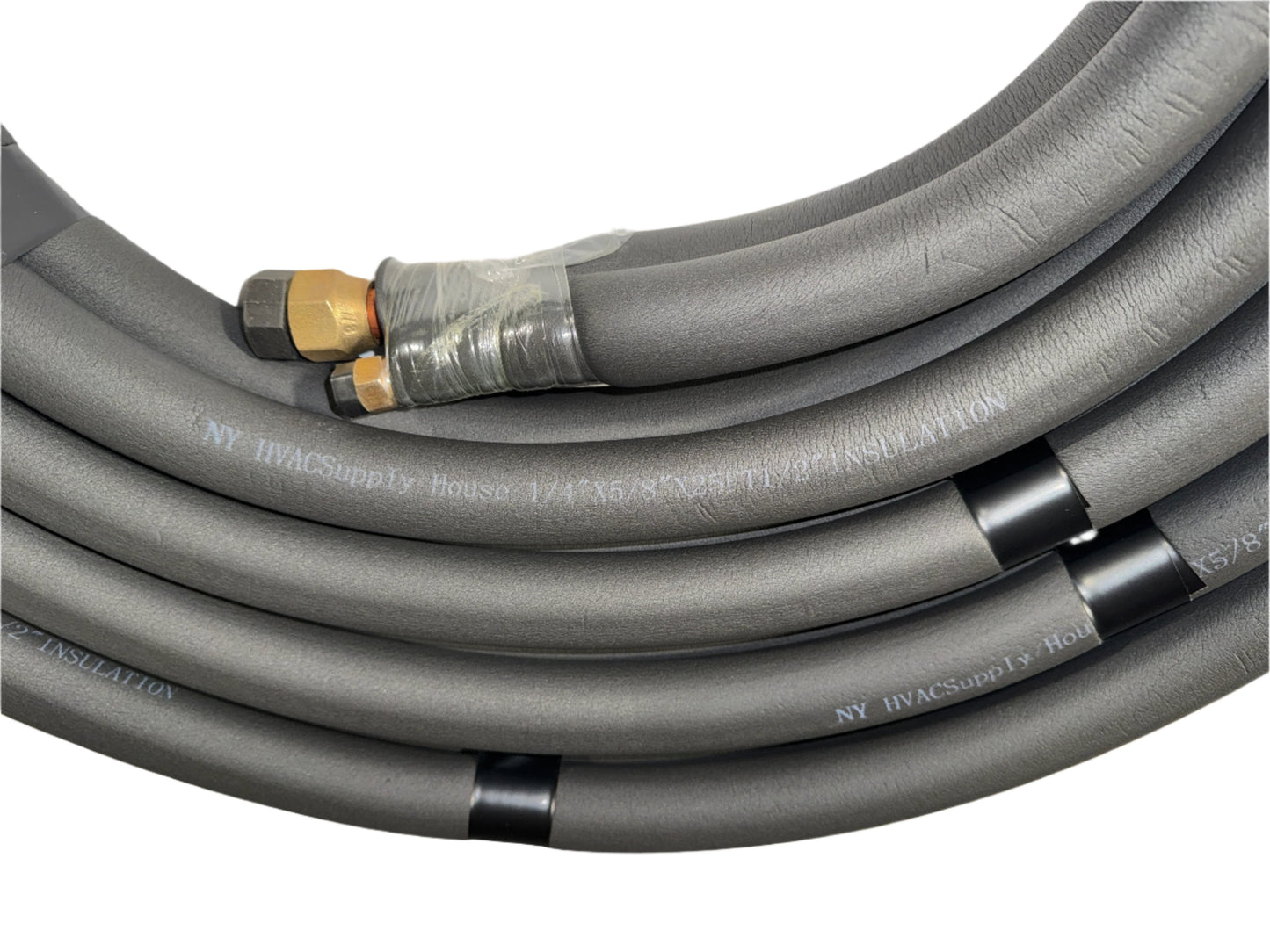 1/4” x 5/8" 25' Line Set with 1/2” Insulation