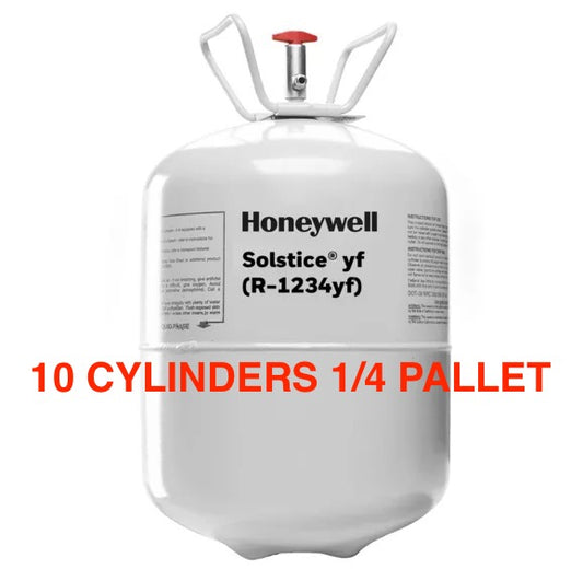 R-1234YF Refrigerant 10 LBS Cylinder (10 Cylinders) 1/4 Pallet $467 Each