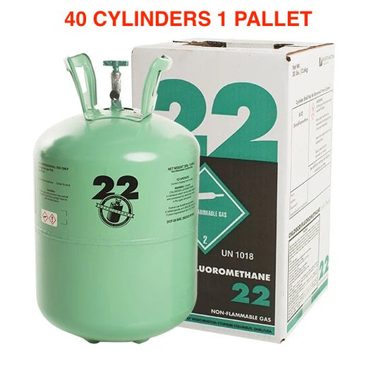 R22 Refrigerant 30 LBS (40 Cylinders) 1 Pallet $825 each