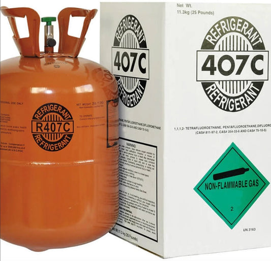 R-407C Refrigerant 25 LBS 40 Cylinders Full Pallet