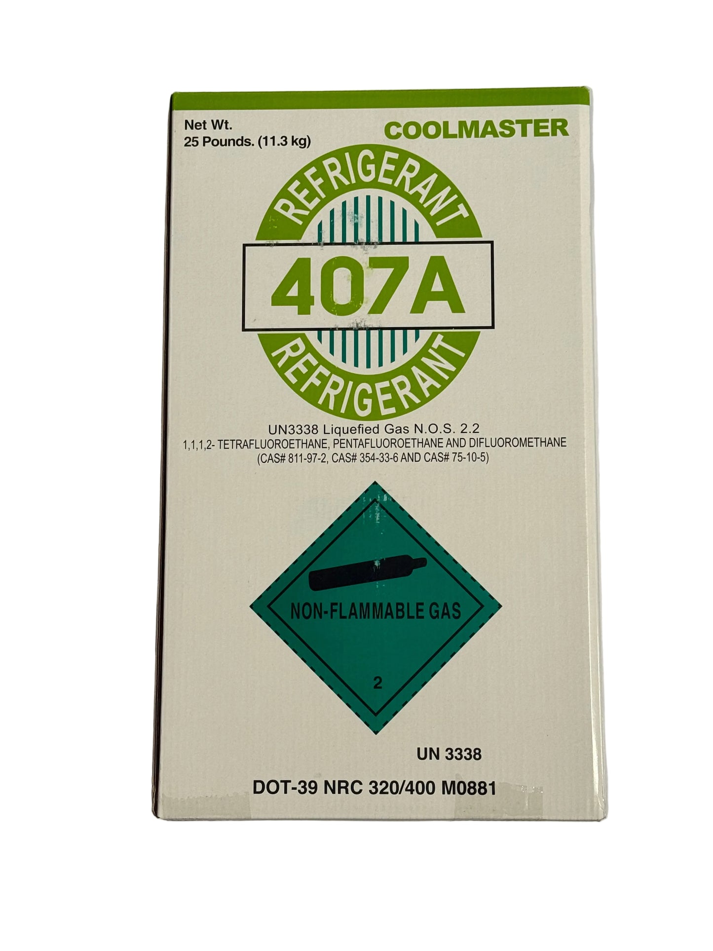 R-407A Refrigerant 25 LBS Cylinder